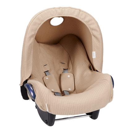 Little Dutch Autostoelhoes Zonnekap 0+ Pure Beige - Little Dutch - Babywinkel - 8720847023520