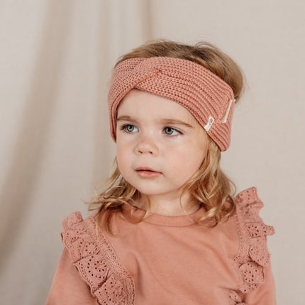 Little Dutch Baby Haarbandje Gebreid Warm Rose - Little Dutch - Babywinkel - 8720986876261