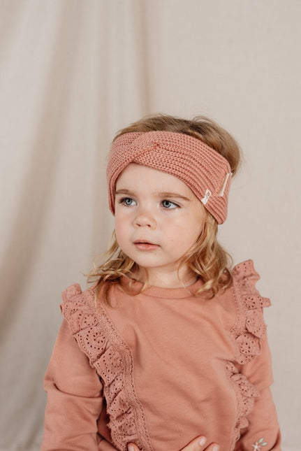 Little Dutch Baby Haarbandje Gebreid Warm Rose - Little Dutch - Babywinkel - 8720986876261