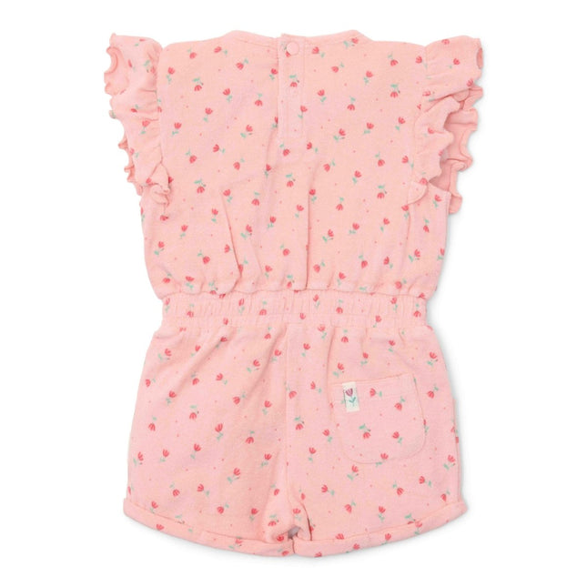 Little Dutch Baby Jumpsuit Sunny Flowers Blush Pink - Babywinkel - 8721122575406