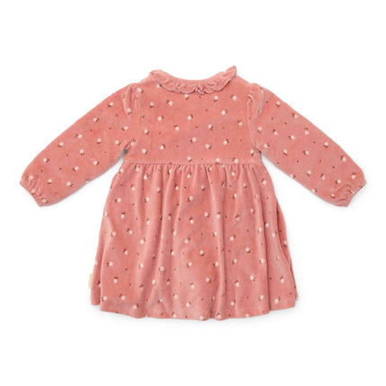 Little Dutch Baby Jurkje Lange Mouwen Warm Rose Flowers - Little Dutch - Babywinkel - 8720986875844