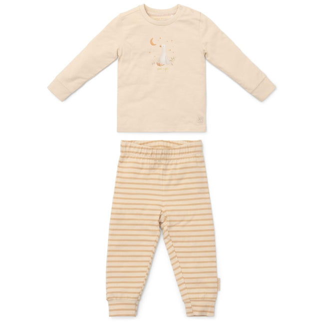 Little Dutch Baby Pyjama Natural Stripes 2 Delig koop je bij Babywinkel