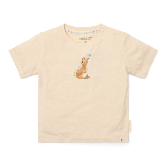 Little Dutch Baby Shirt Korte Mouw Birch Melange - Babywinkel - 8721122575659
