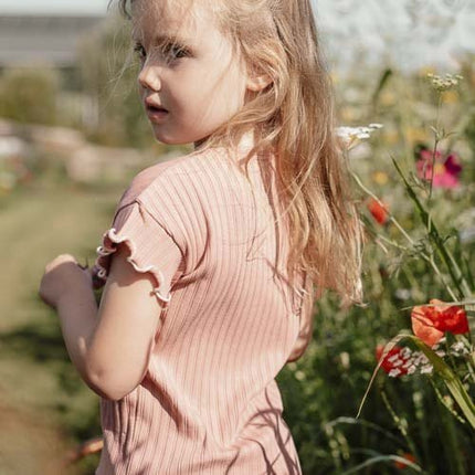 Little Dutch Baby Shirt Korte Mouw Pink Blush - Babywinkel - 8721122577301