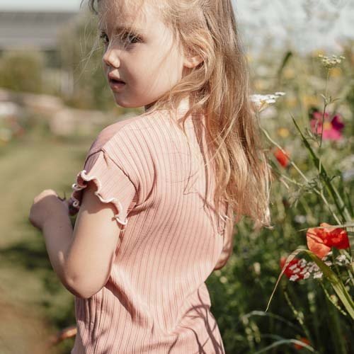 Little Dutch Baby Shirt Korte Mouw Pink Blush - Babywinkel - 8721122577301