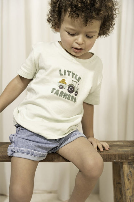 Little Dutch Baby Shirt Korte Mouwen Farm Green - Little Dutch - Babywinkel - 8720847025609
