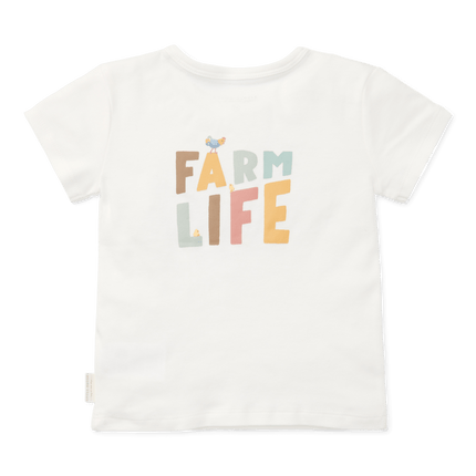 Little Dutch Baby Shirt Korte Mouwen Off White Farm Life - Little Dutch - Babywinkel - 8720847025548