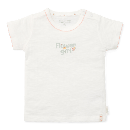 Little Dutch Baby Shirt Korte Mouwen Off White Flower Girl - Little Dutch - Babywinkel - 8720847027153