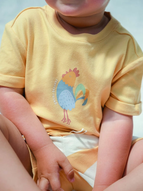 Little Dutch Baby Shirt Korte Mouwen Sunny Yellow - Little Dutch - Babywinkel - 8720847025661