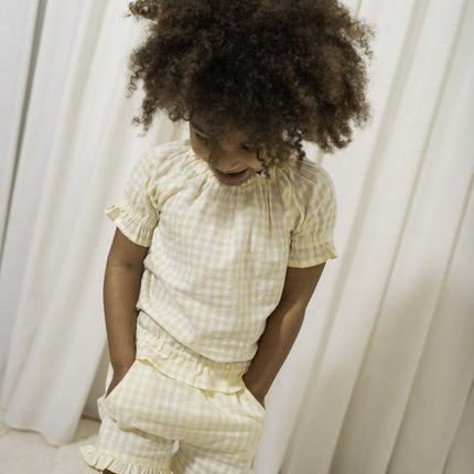 Little Dutch Baby Shirt Korte Mouwen Sunshine Checks - Little Dutch - Babywinkel - 8720847026583