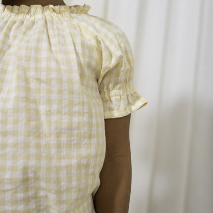 Little Dutch Baby Shirt Korte Mouwen Sunshine Checks - Little Dutch - Babywinkel - 8720847026583