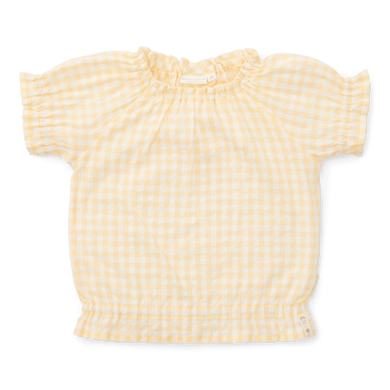 Little Dutch Baby Shirt Korte Mouwen Sunshine Checks - Little Dutch - Babywinkel - 8720847026583