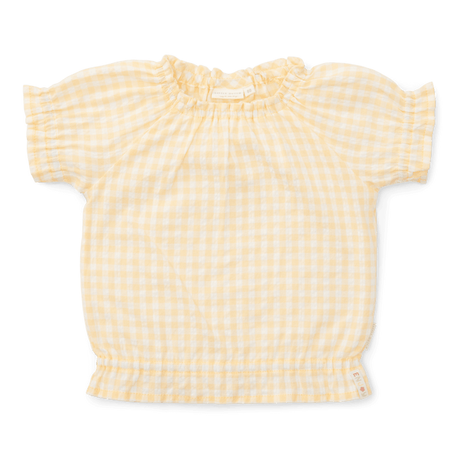 Little Dutch Baby Shirt Korte Mouwen Sunshine Checks - Little Dutch - Babywinkel - 8720847026583