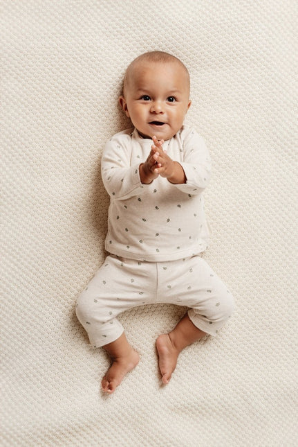 Little Dutch Baby Shirt Lange Mouw Green Leaves - Little Dutch - Babywinkel - 8720986873710