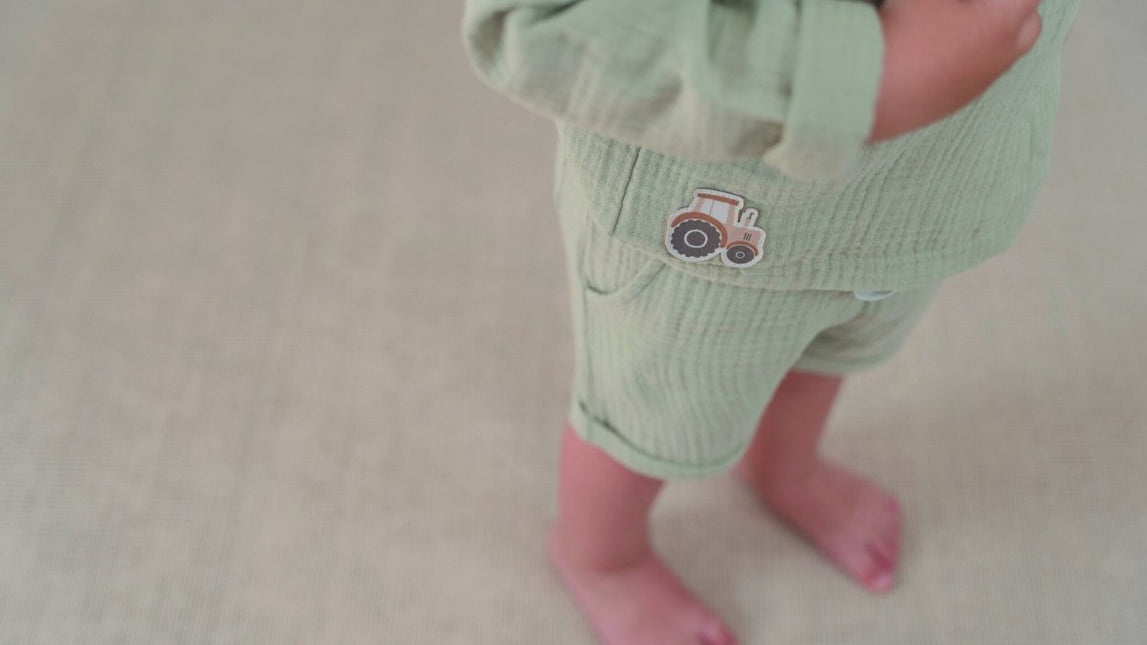 Little Dutch Baby Shirt Lange Mouwen Mousseline Grass Green - Little Dutch - Babywinkel - 8720847025722