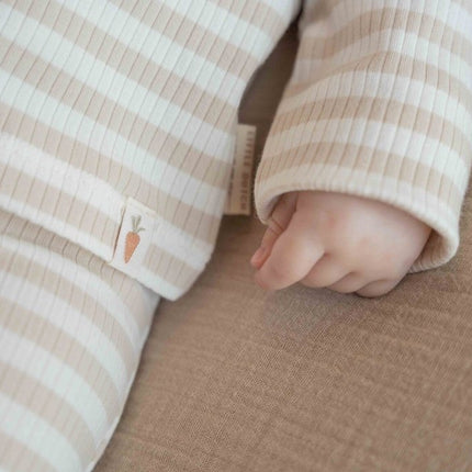Little Dutch Baby Shirt Lange Mouwen Stripe Sand/White - Little Dutch - Babywinkel - 8720847028242
