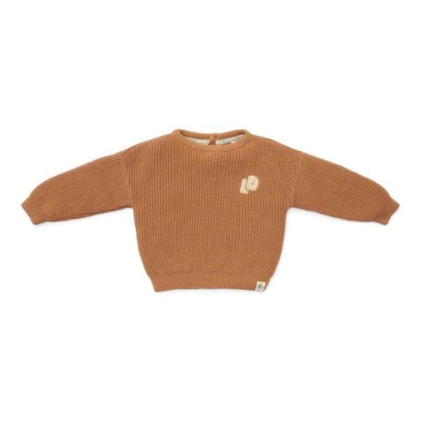 Little Dutch Baby Trui Gebreid Brown - Little Dutch - Babywinkel - 8720986876940
