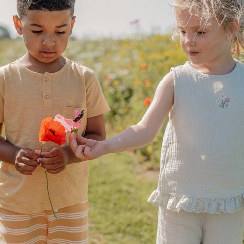 Little Dutch Babyblouse Fairy Mint Mouwloos koop je bij Babywinkel