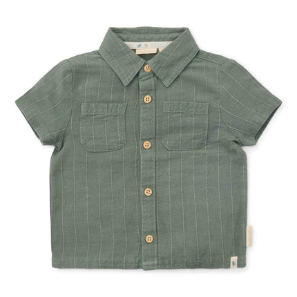 Little Dutch Babyblouse Forest Green Korte Mouw - Babywinkel - 8721122576199