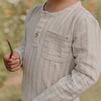 Little Dutch Babyblouse Forest Green Stripe Lange Mouw - Babywinkel - 8721122576250