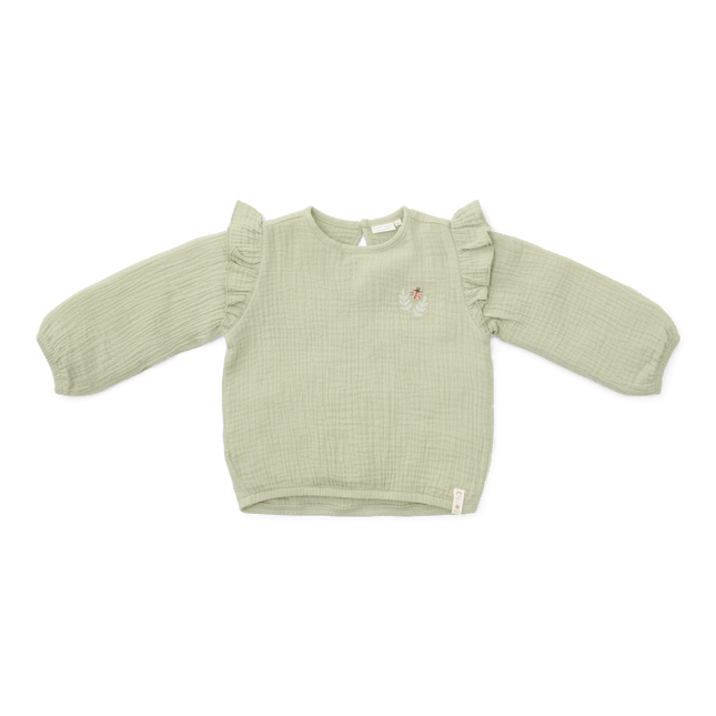 Little Dutch Babyblouse Mousseline Grass Green - Little Dutch - Babywinkel - 8720847026644