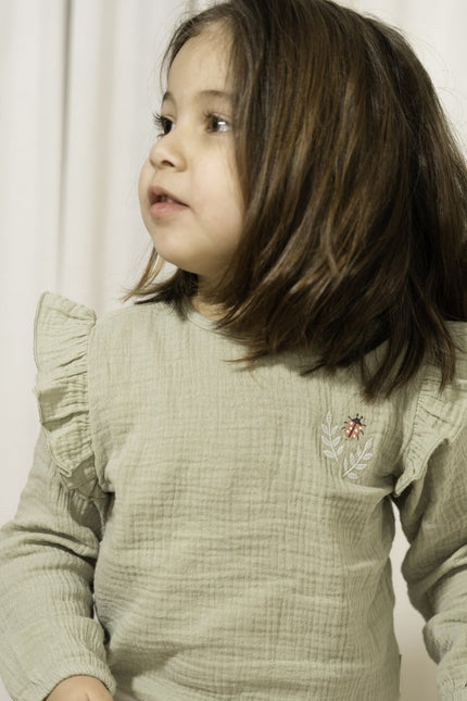 Little Dutch Babyblouse Mousseline Grass Green - Little Dutch - Babywinkel - 8720847026644