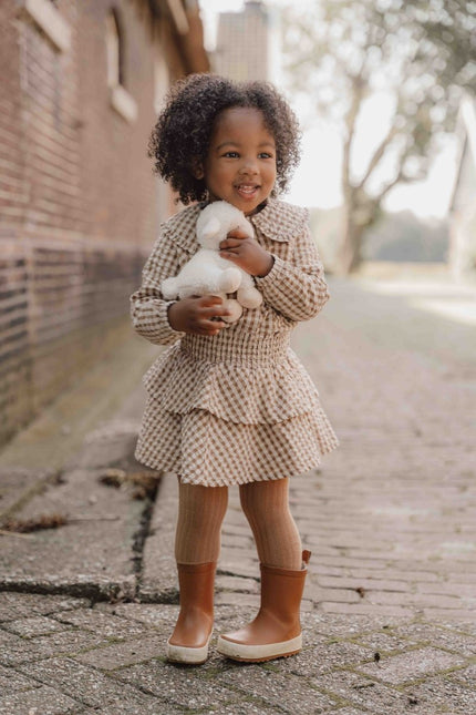 Little Dutch Babyblouse Winter Brown Check Girls - Little Dutch - Babywinkel - 8720986874915