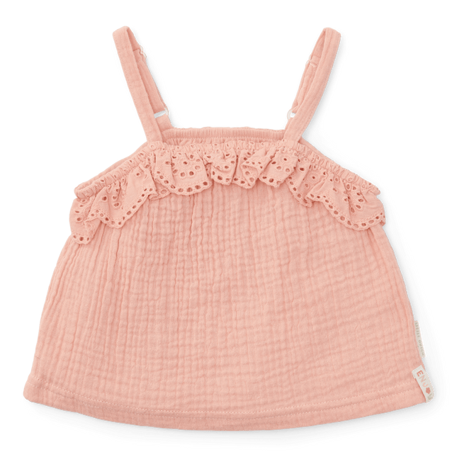 Little Dutch Babyhemdje Mousseline Flower Pink - Little Dutch - Babywinkel - 8720847027276
