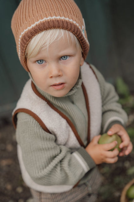 Little Dutch Babymutsje Gebreid Brown - Little Dutch - Babywinkel - 8720986877848