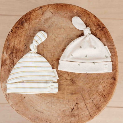 Little Dutch Babymutsje Met Knoop Streep - Little Dutch - Babywinkel - 8720986873291