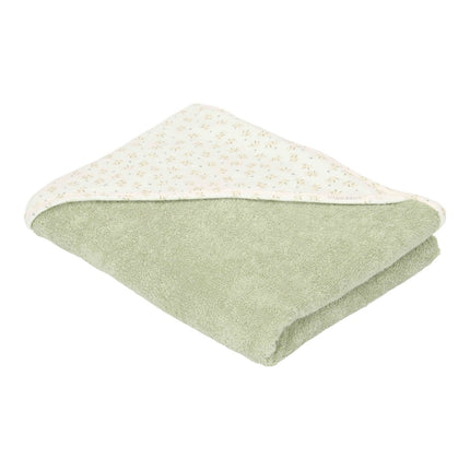 Little Dutch Badcape Baby Blueberry Leaves 100X100Cm - Little Dutch - Babywinkel - 8721122570388