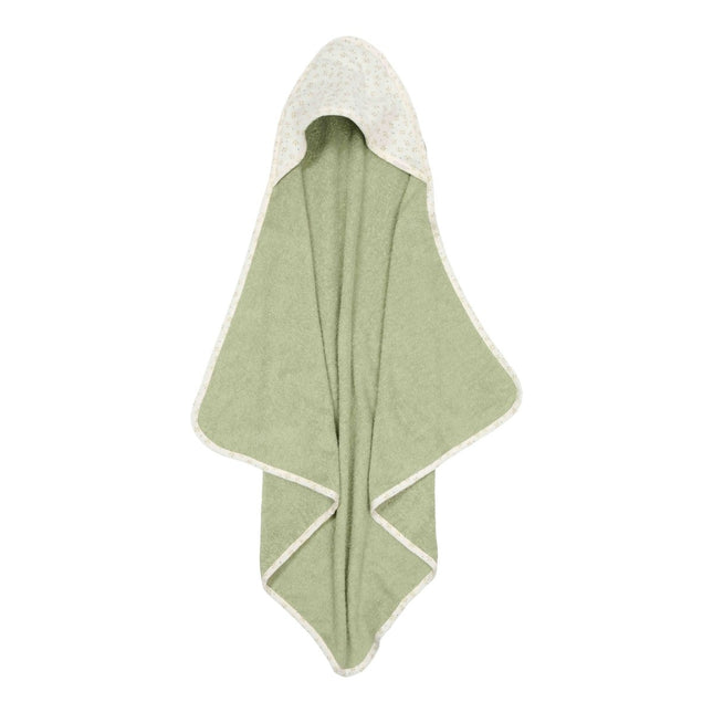 Little Dutch Badcape Baby Blueberry Leaves 100X100Cm - Little Dutch - Babywinkel - 8721122570388
