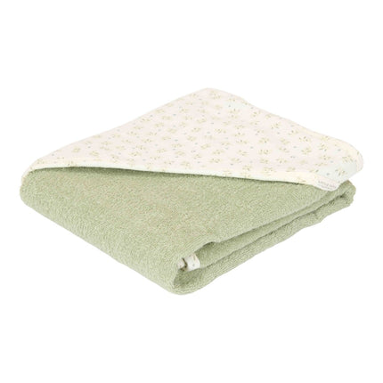Little Dutch Badcape Baby Blueberry Leaves 100X100Cm - Little Dutch - Babywinkel - 8721122570388