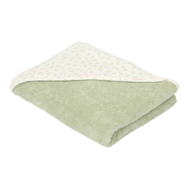 Little Dutch Badcape Baby Blueberry Leaves 75X75Cm - Little Dutch - Babywinkel - 8720986879934