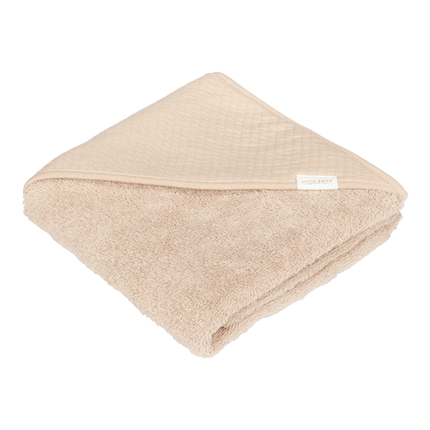 Little Dutch Badcape Baby Pure Beige 75X75cm - Little Dutch - Babywinkel - 8720847023551