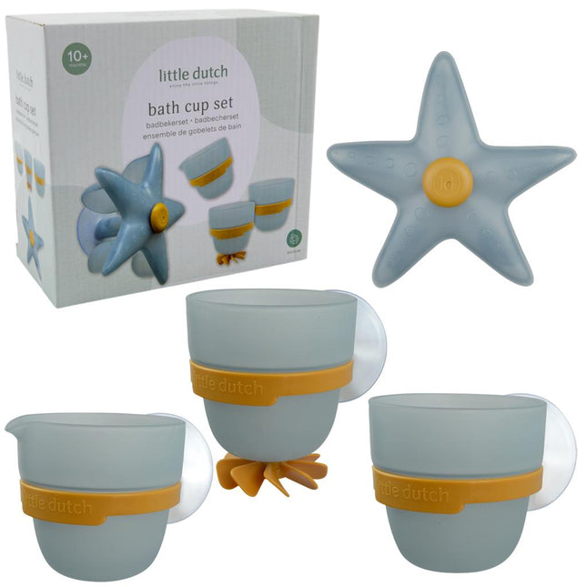 Little Dutch Badspeelgoed Bekers Zeester koop je bij Babywinkel