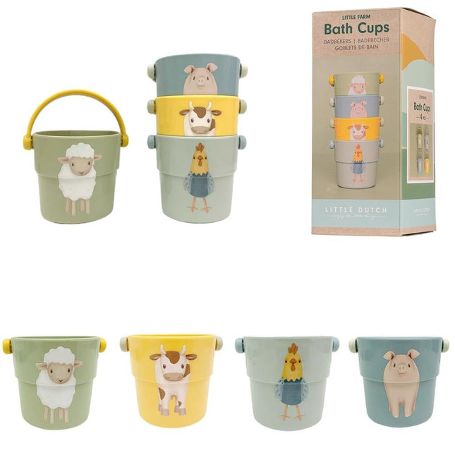 Little Dutch Badspeelgoed Farm Cups - Little Dutch - Babywinkel - 8712051120249