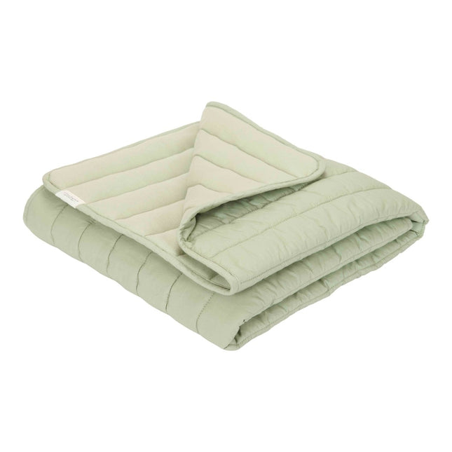Little Dutch Bedsprei Wieg Blueberry Leaves Sage - Little Dutch - Babywinkel - 8720986879729