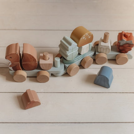 Little Dutch Blokkentrein Forest Friends koop je bij Babywinkel
