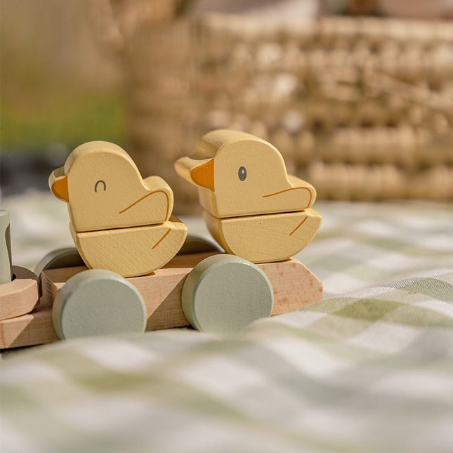 Little Dutch Blokkentrein Kip Little Farm koop je bij Babywinkel