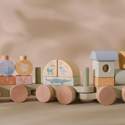 Little Dutch Blokkentrein Safari koop je bij Babywinkel