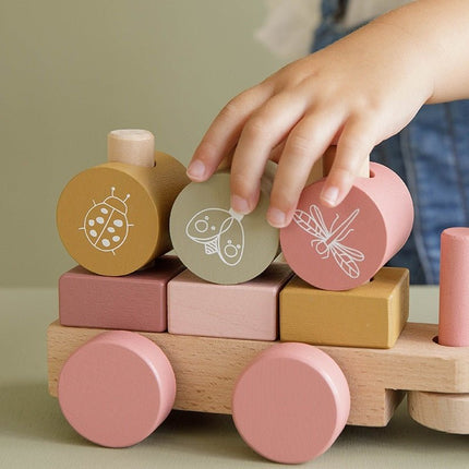 Little Dutch Blokkentrein Wild Flowers - Little Dutch - Babywinkel - 8713291880351