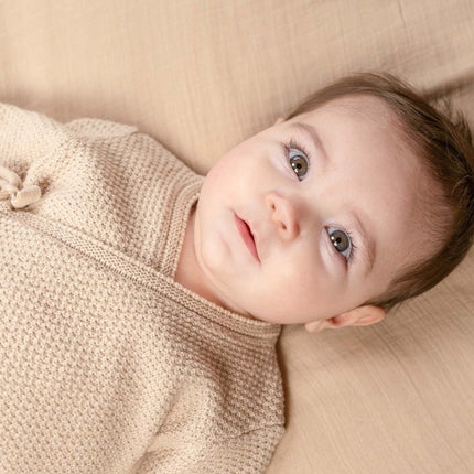 Little Dutch Boxpakje Overslag Gebreid Sand - Little Dutch - Babywinkel - 8720986872973