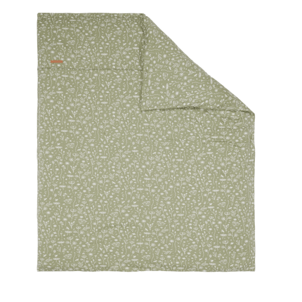 Little Dutch Dekbedovertrek Wieg Wild Flowers Olive - Little Dutch - Babywinkel - 8720168532381