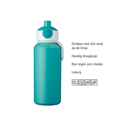 Little Dutch Drinkfles Pop - Up Campus 400ml Flowers & Butterflies - Little Dutch - Babywinkel - 8720294016472