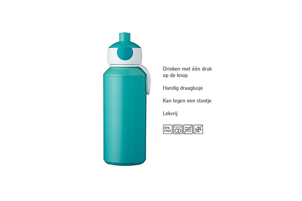 Little Dutch Drinkfles Pop - Up Campus 400ml Flowers & Butterflies - Little Dutch - Babywinkel - 8720294016472