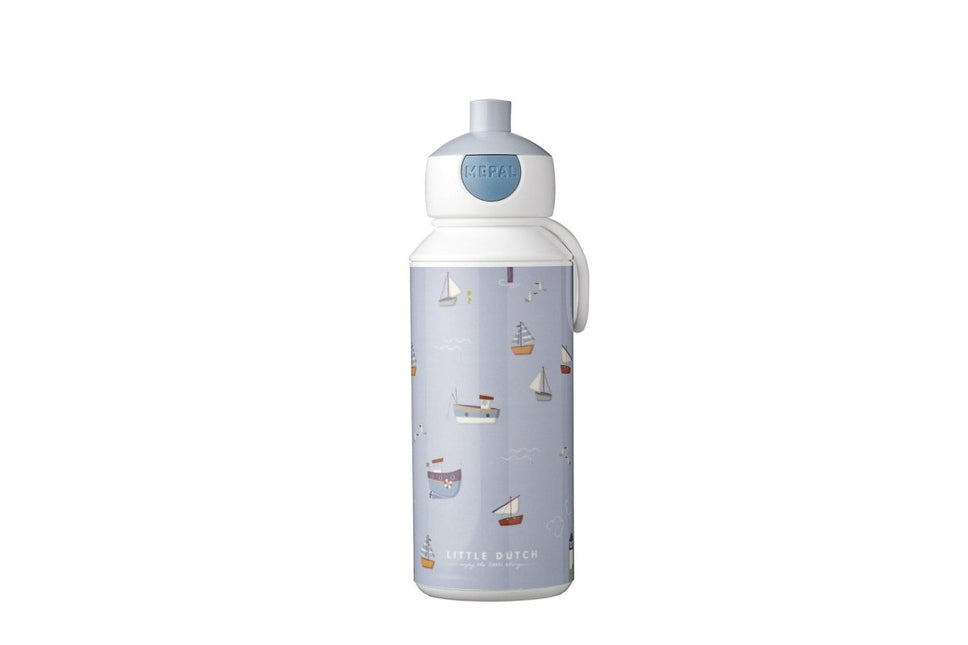 Little Dutch Drinkfles Pop - Up Campus 400ml Sailors Bay - Little Dutch - Babywinkel - 8720294016519