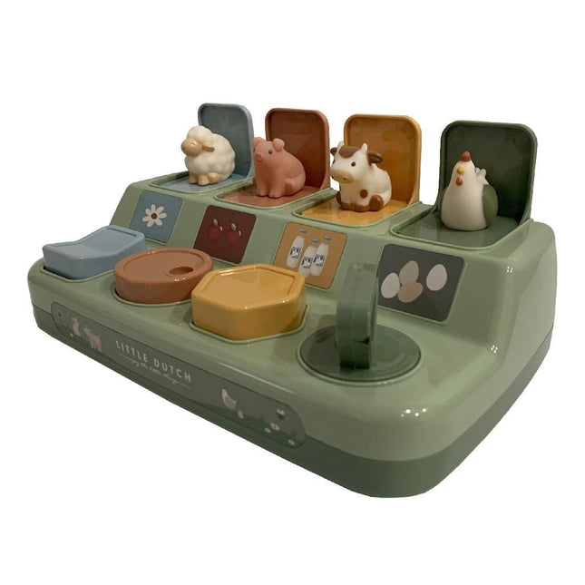 Little Dutch Educatief Speelgoed Farm Pop - Up Animals - Little Dutch - Babywinkel - 8712051129167