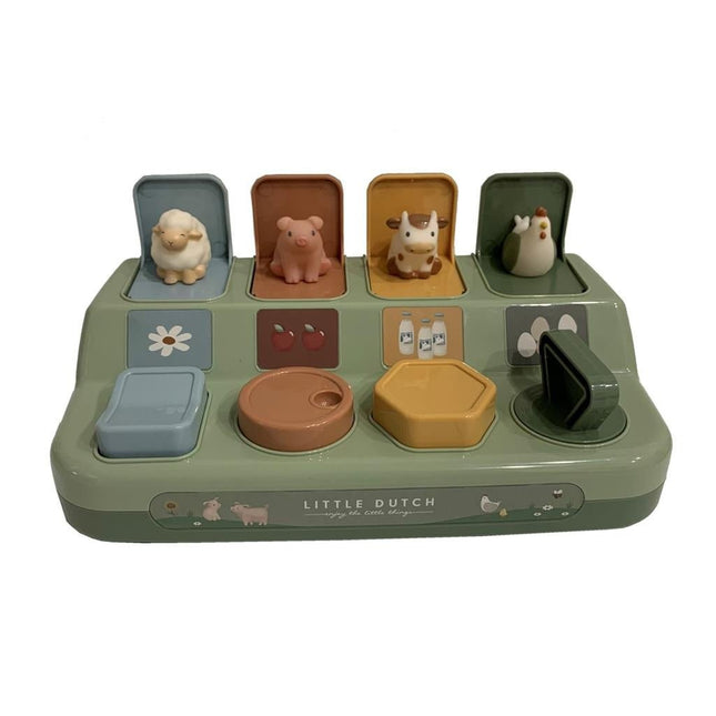 Little Dutch Educatief Speelgoed Farm Pop - Up Animals - Little Dutch - Babywinkel - 8712051129167