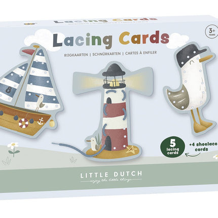 Little Dutch Educatief Speelgoed Rijgkaarten Sailors Bay - Little Dutch - Babywinkel - 8714274120716